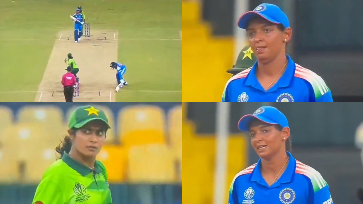 CWC 2025: WATCH- Harmanpreet Kaur’s uber cool reaction to Pakistan’s Nashra Sandhu giving her death stare