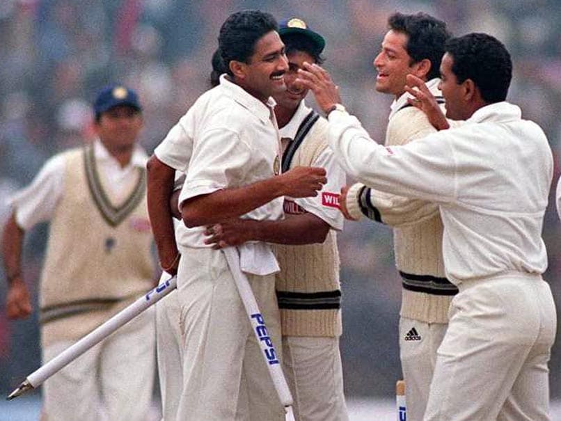 Anil Kumble is only the second bowler to take 10 wickets in an innings in a Test