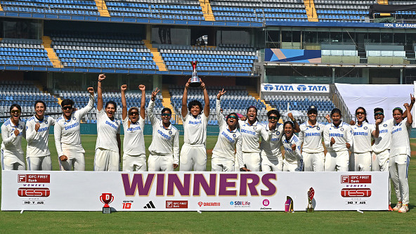 Indian women’s team cricketers celebrate their historic maiden Test win over Australia on social media