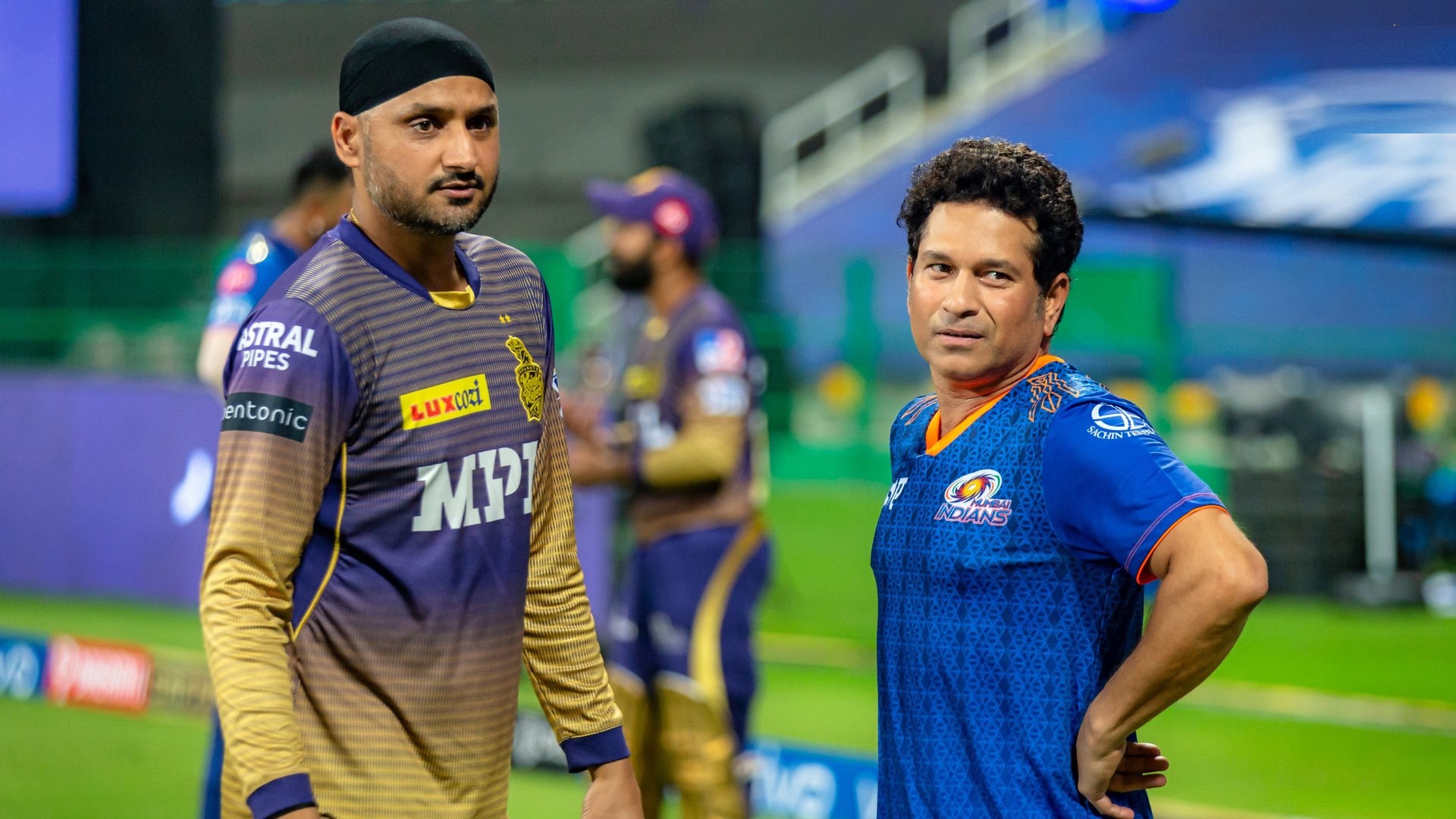 Harbhajan Singh and Sachin Tendulkar | IPL/KKR 