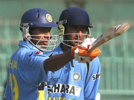 Rohit Sharma and Cheteshwar Pujara during the 2006 U19 World Cup