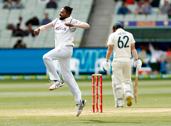 Mohammed Siraj celebrating a wicket | Getty