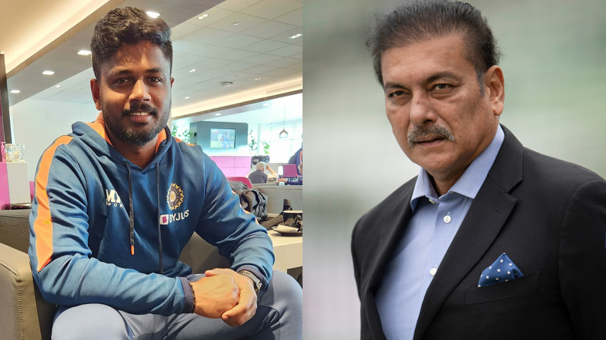 WATCH- “Baithao dusre logon ko, give him 10 games”- Ravi Shastri to Team India on Sanju Samson
