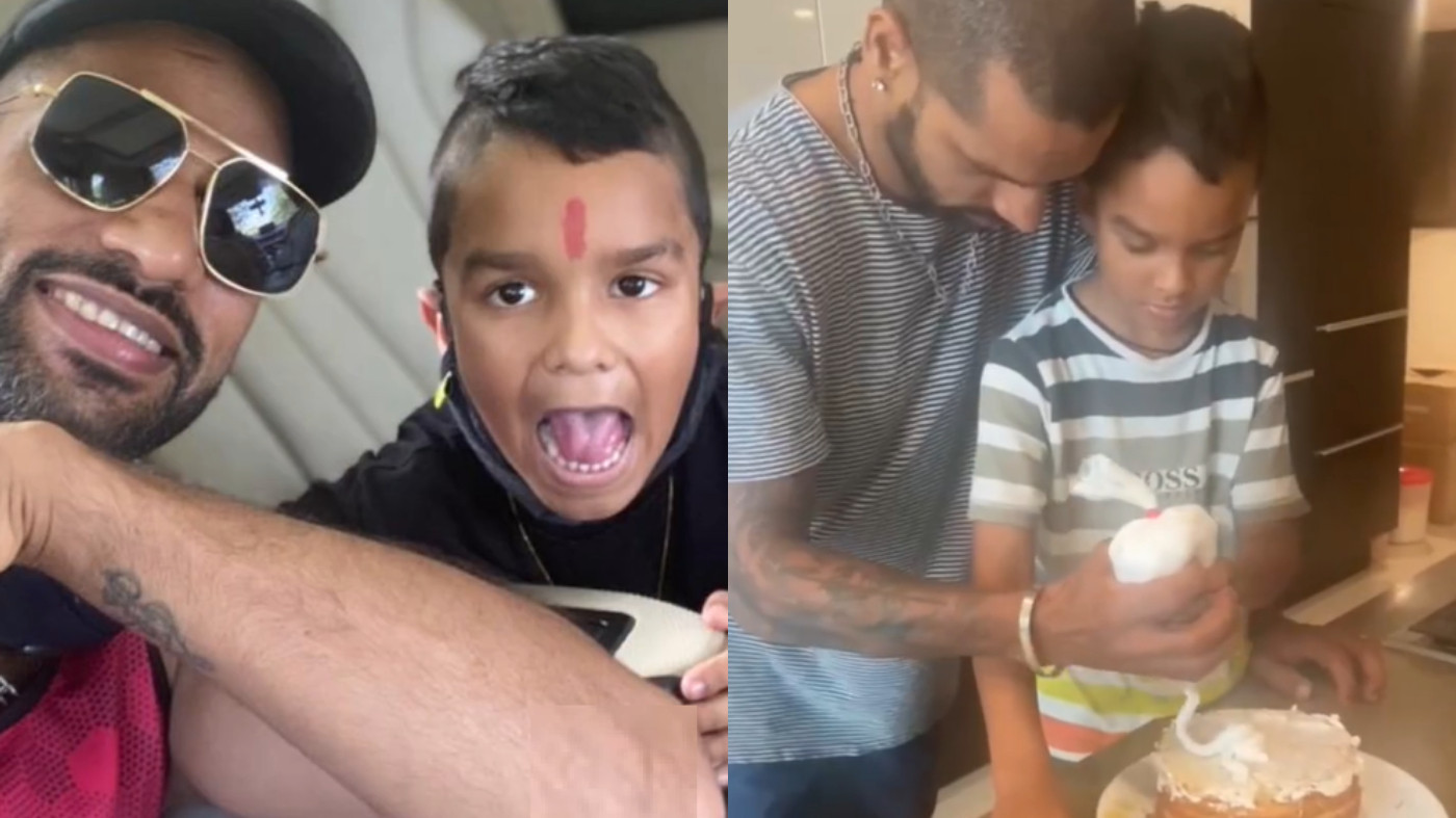 WATCH - Shikhar Dhawan posts heart-warming video on son Zoravar's birthday