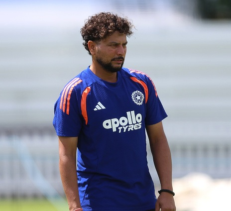 Kuldeep Yadav warmed the bench for all three ODIs against England | Getty