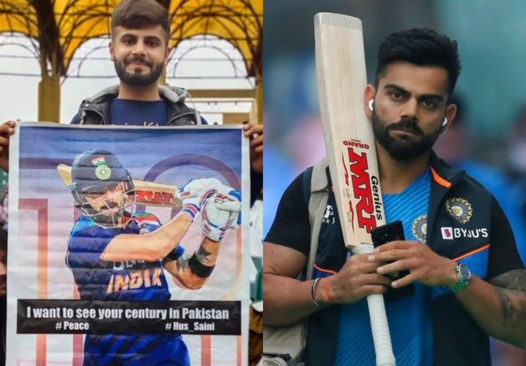 Virat Kohli poster at PSL 2022 match | Twitter