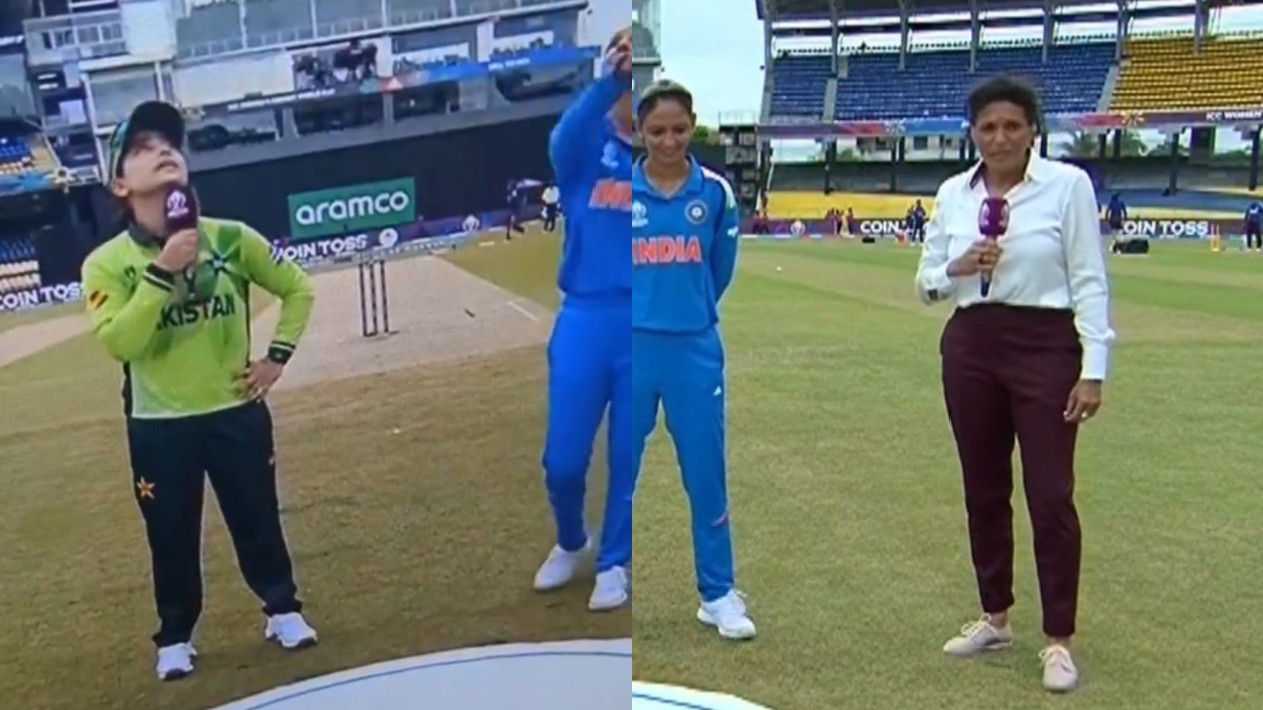 CWC 2025: WATCH- Toss mix-up during INDW v PAKW game; Mel Jones announces wrong call as Pakistan wins toss