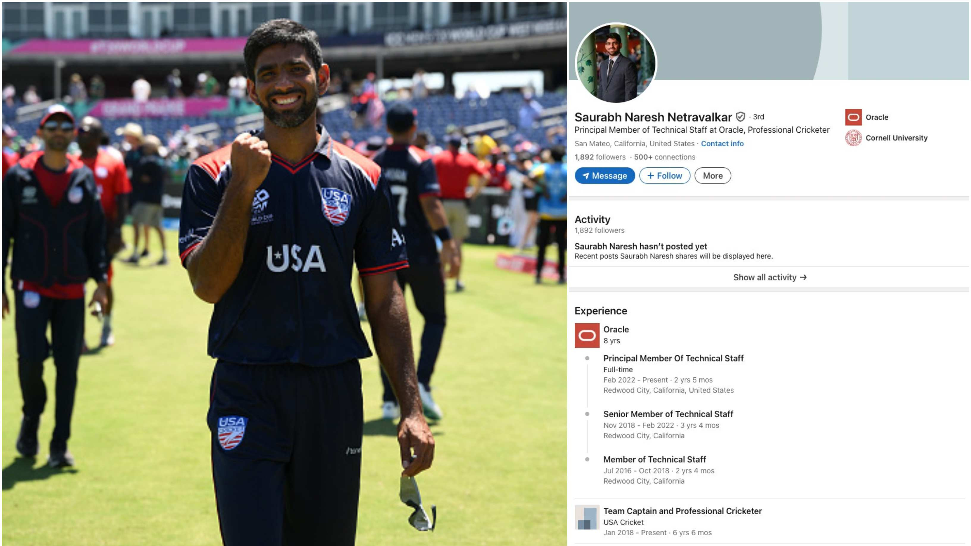 USA's Saurabh Netravalkar gears up for 'emotional' India clash; credits his bosses at Oracle for helping him balance job and cricket