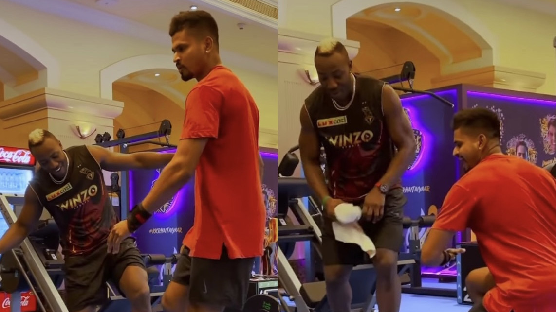 IPL 2022: WATCH - Shreyas Iyer and Andre Russell flaunt their dancing skills ahead of DC clash