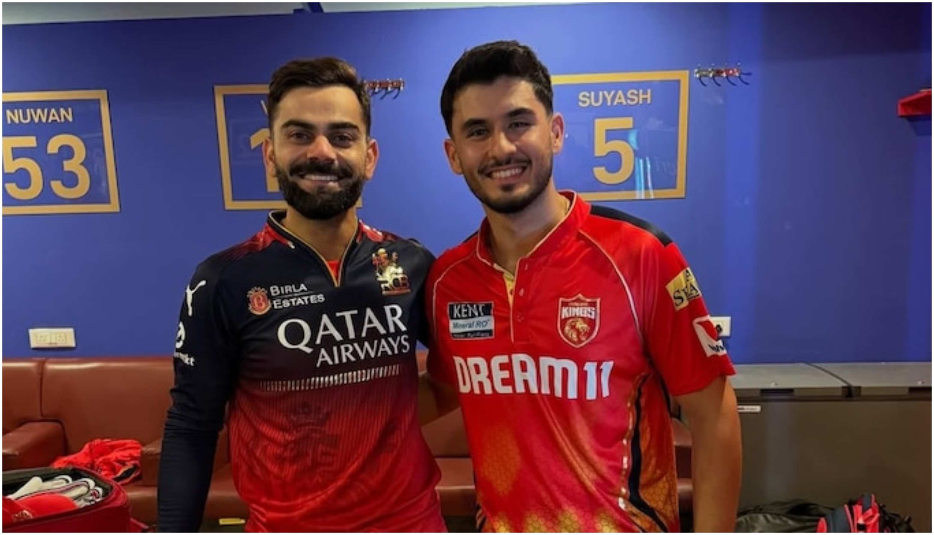 Nehal Wadhera with Virat Kohli | X