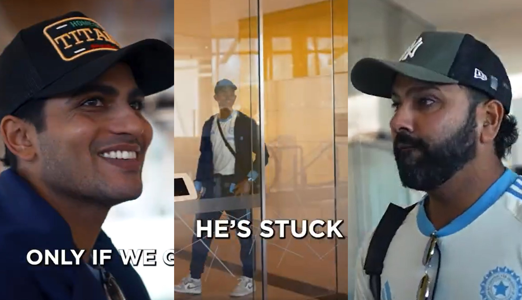 Shubman Gill kept Rohit Sharma from helping out a stuck Yashasvi Jaiswal | BCCI X