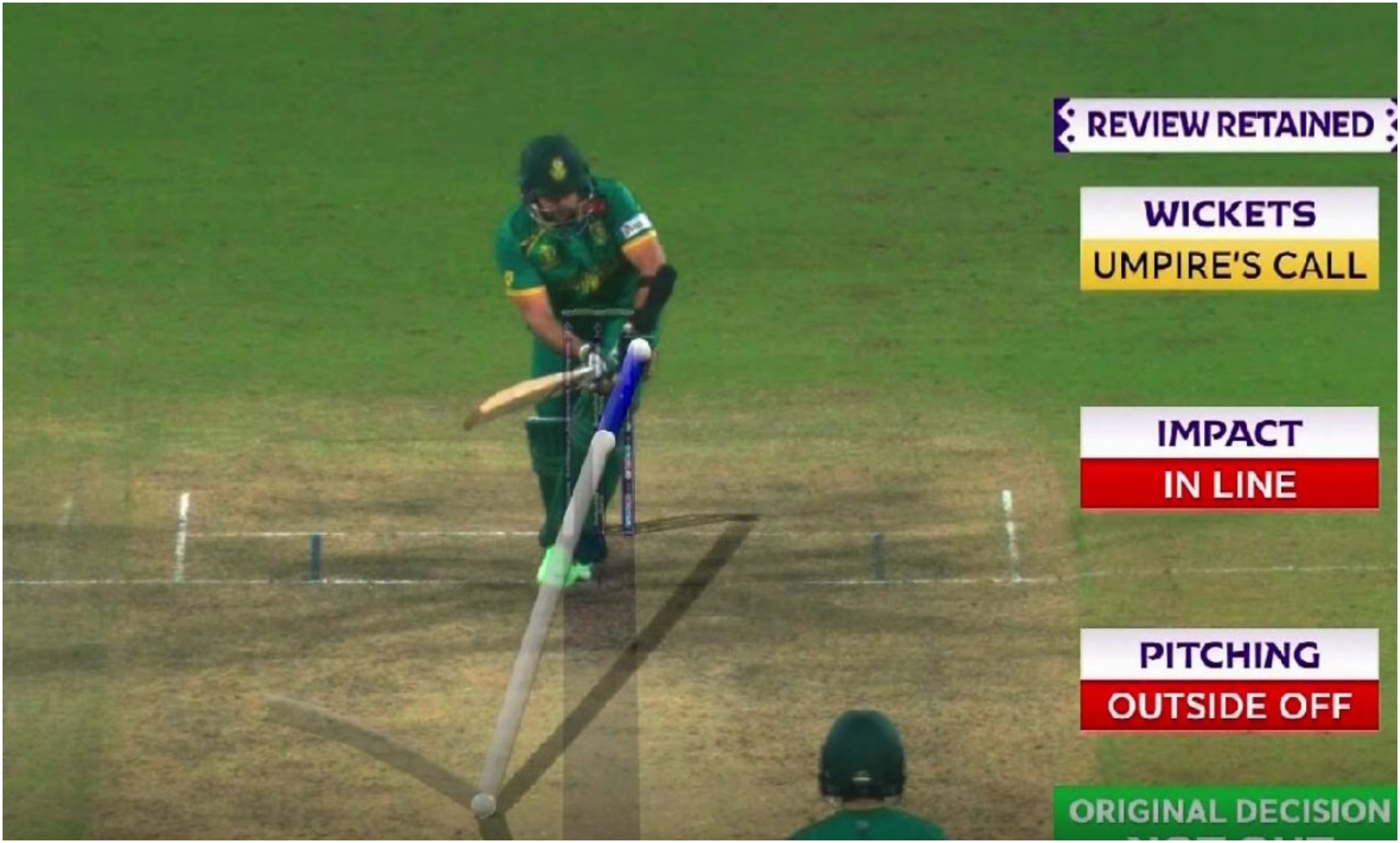 Tabraiz Shamsi survived a close LBW call | Hotstar