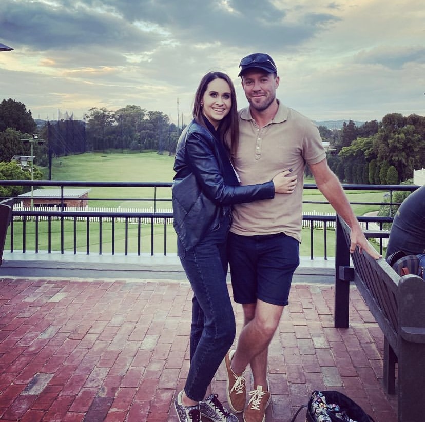 AB de Villiers with his wife | Instagram 