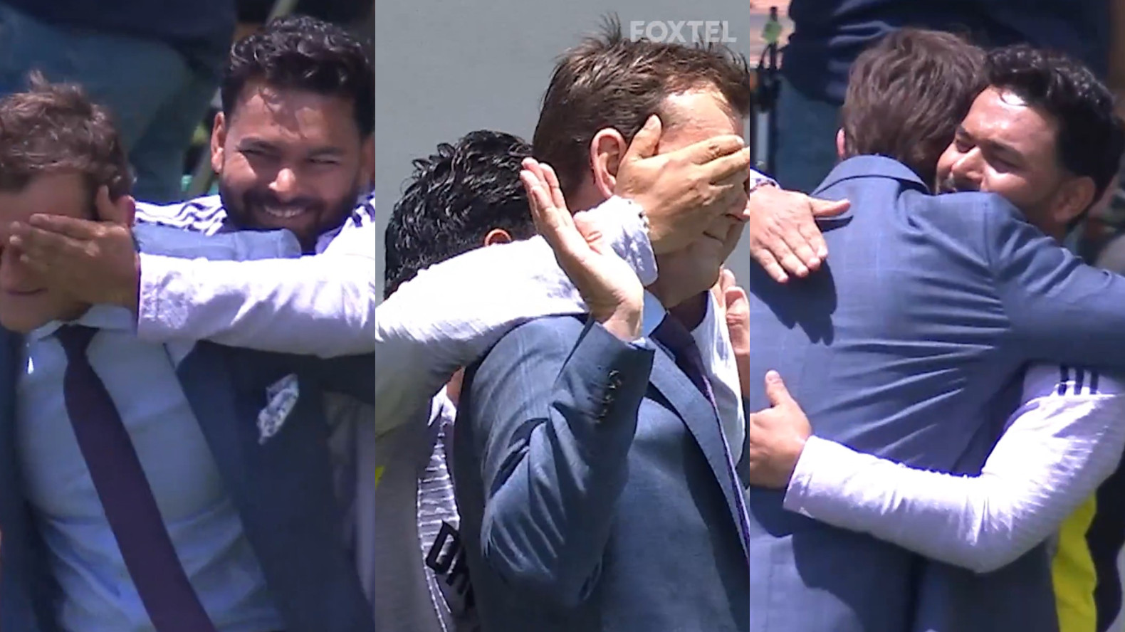 BGT 2024: WATCH- Rishabh Pant engages with Adam Gilchrist in a light-hearted moment; covers his eyes in a playful manner 