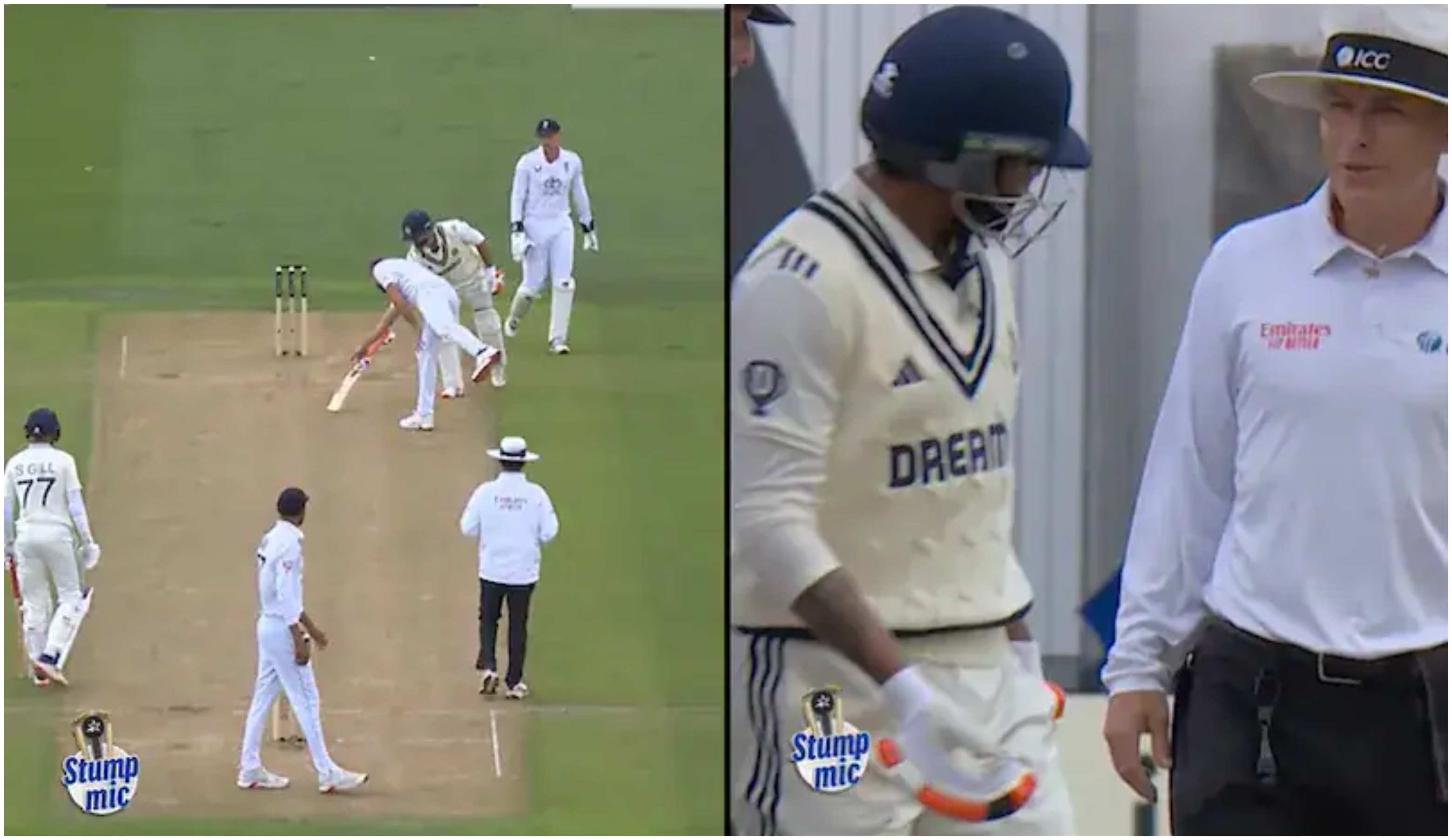 Ravindra Jadeja's argument by English players | Screengrab