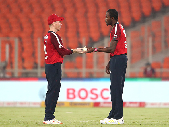 Eoin Morgan and Jofra Archer | Getty Images