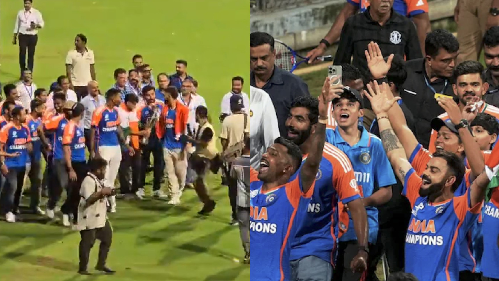 WATCH- Virat Kohli initiates Team India to sing ‘Vande Mataram’ with Wankhede crowd