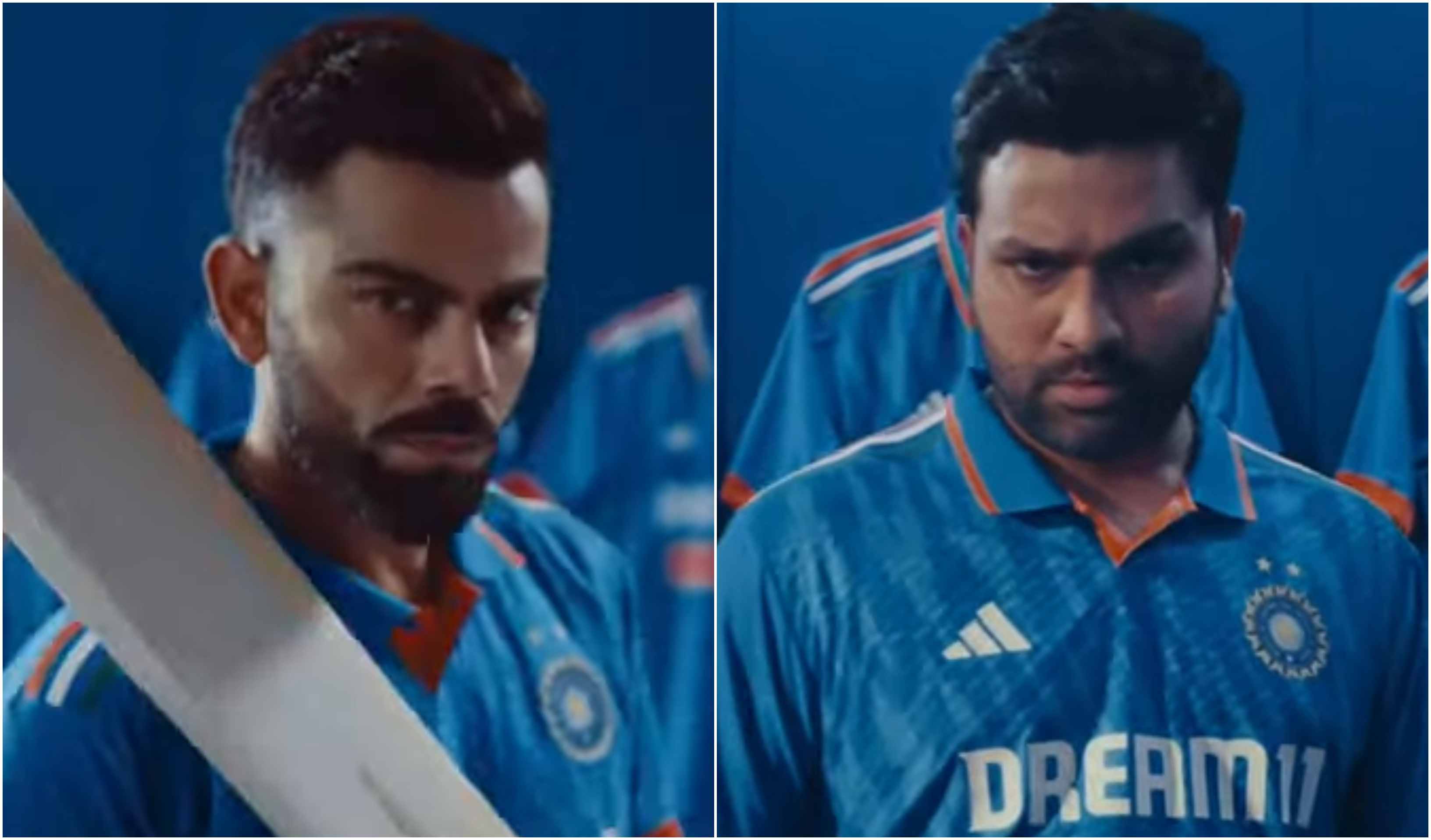 Virat Kohli and Rohit Sharma in India's new jersey | Adidas India/Instagram