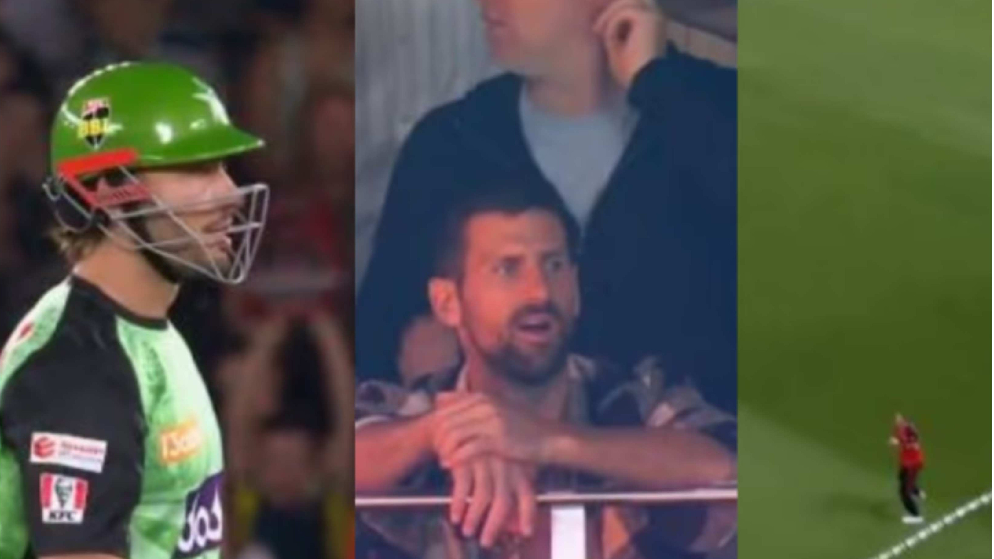 WATCH: Novak Djokovic left in utter disbelief by Marcus Stoinis’ dismissal during BBL match