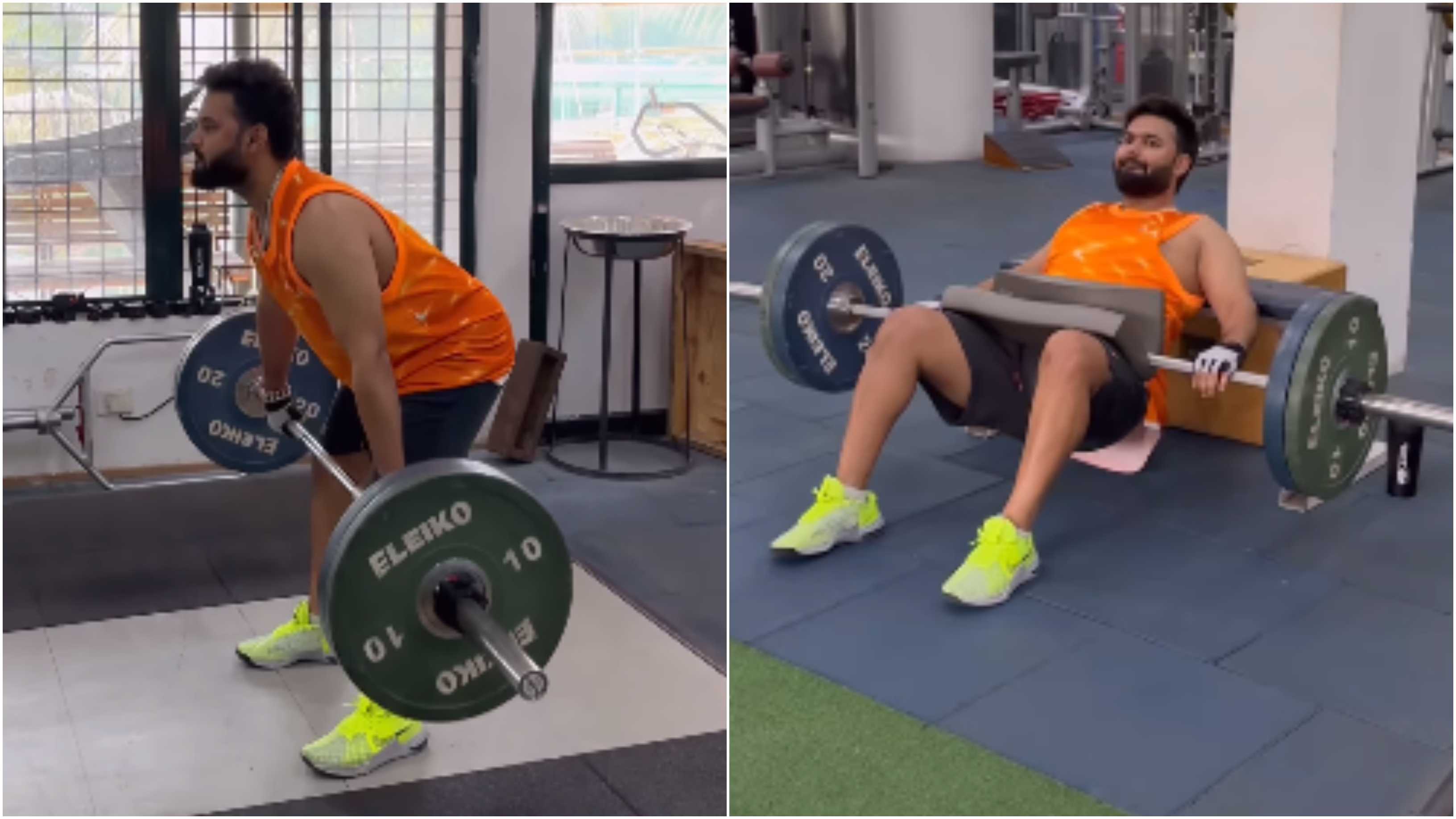 Rishabh Pant sweating it out in the gym | Instagram