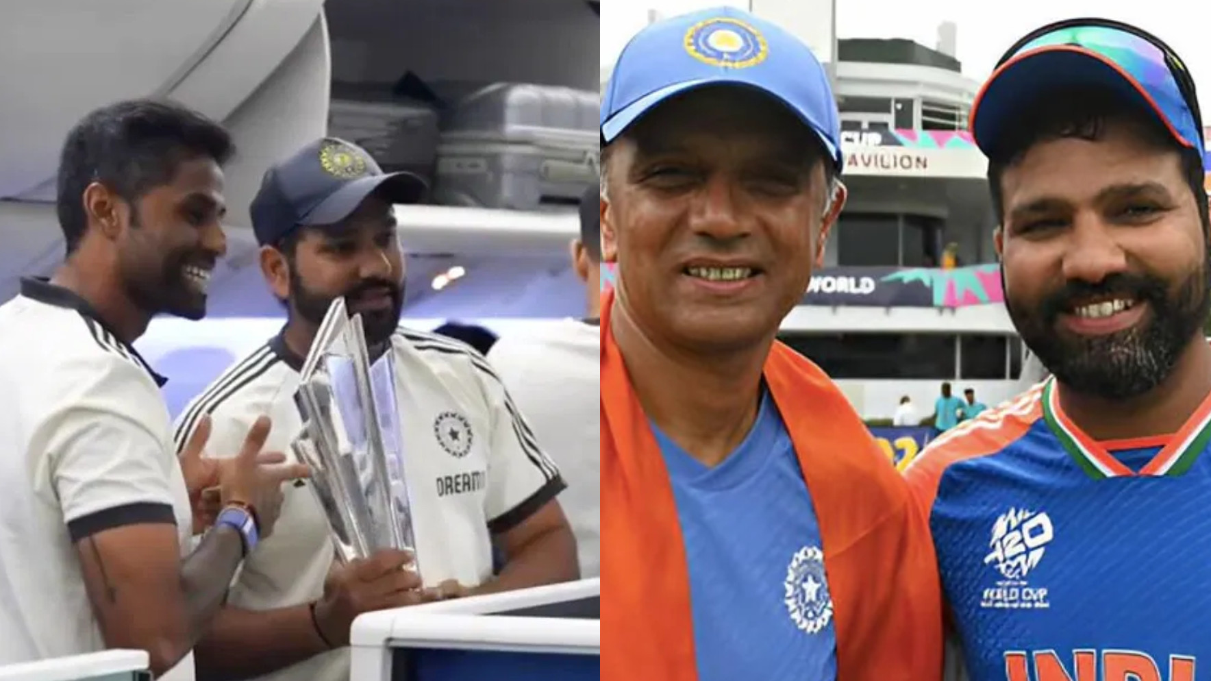 Rahul Dravid sleeping in economy class, Rohit Sharma scolding someone- details of India’s 16-hour flight from Barbados