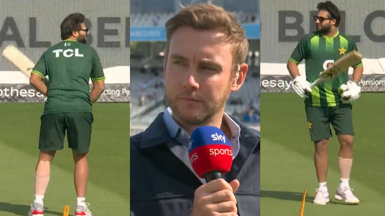 ENG v PAK 2026: WATCH- “All for show, he’s got a bit of stick..”- Broad calls out Imam Ul Haq for practicing in open with injured calf