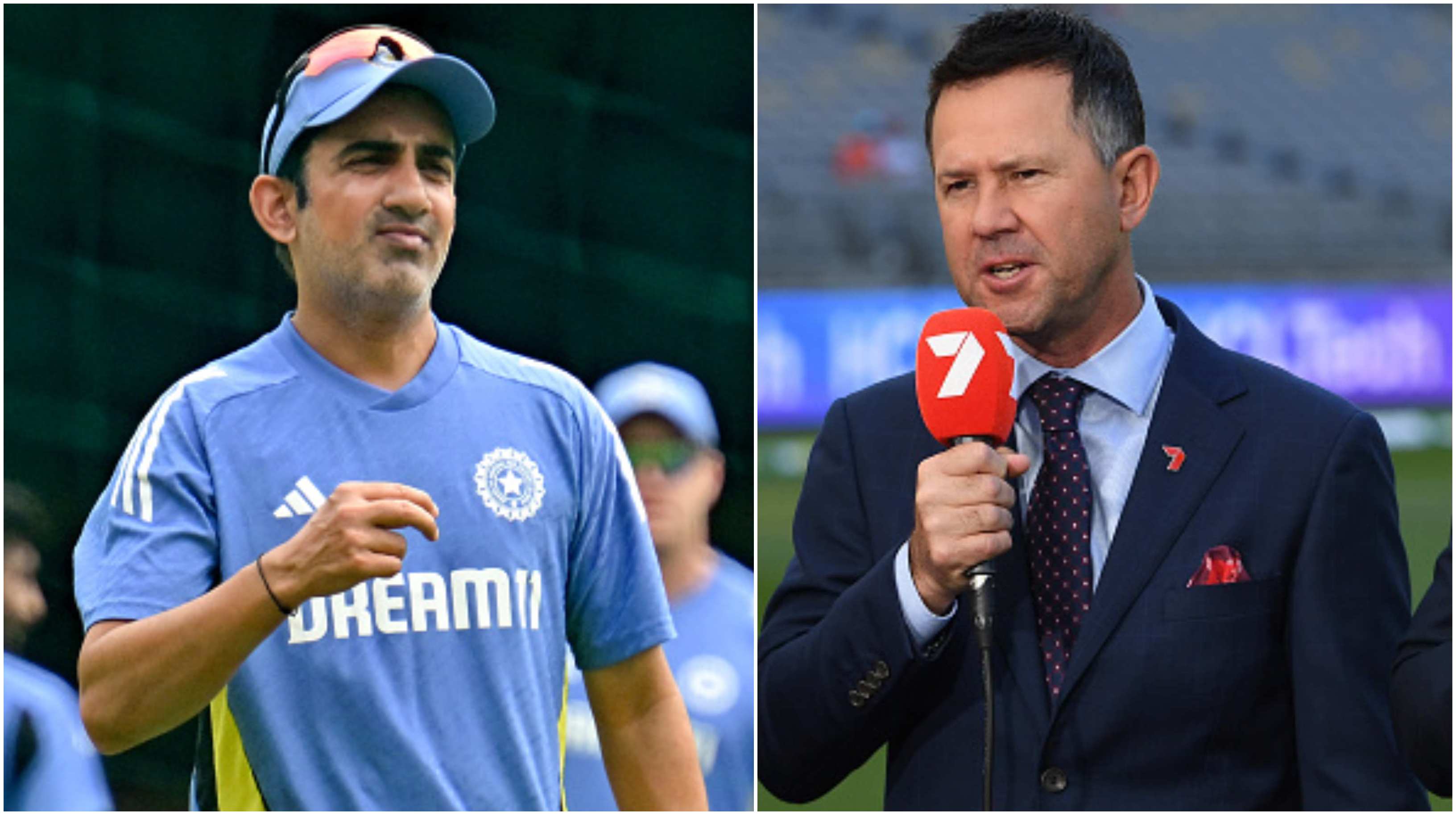 Gautam Gambhir and Ricky Ponting | Getty