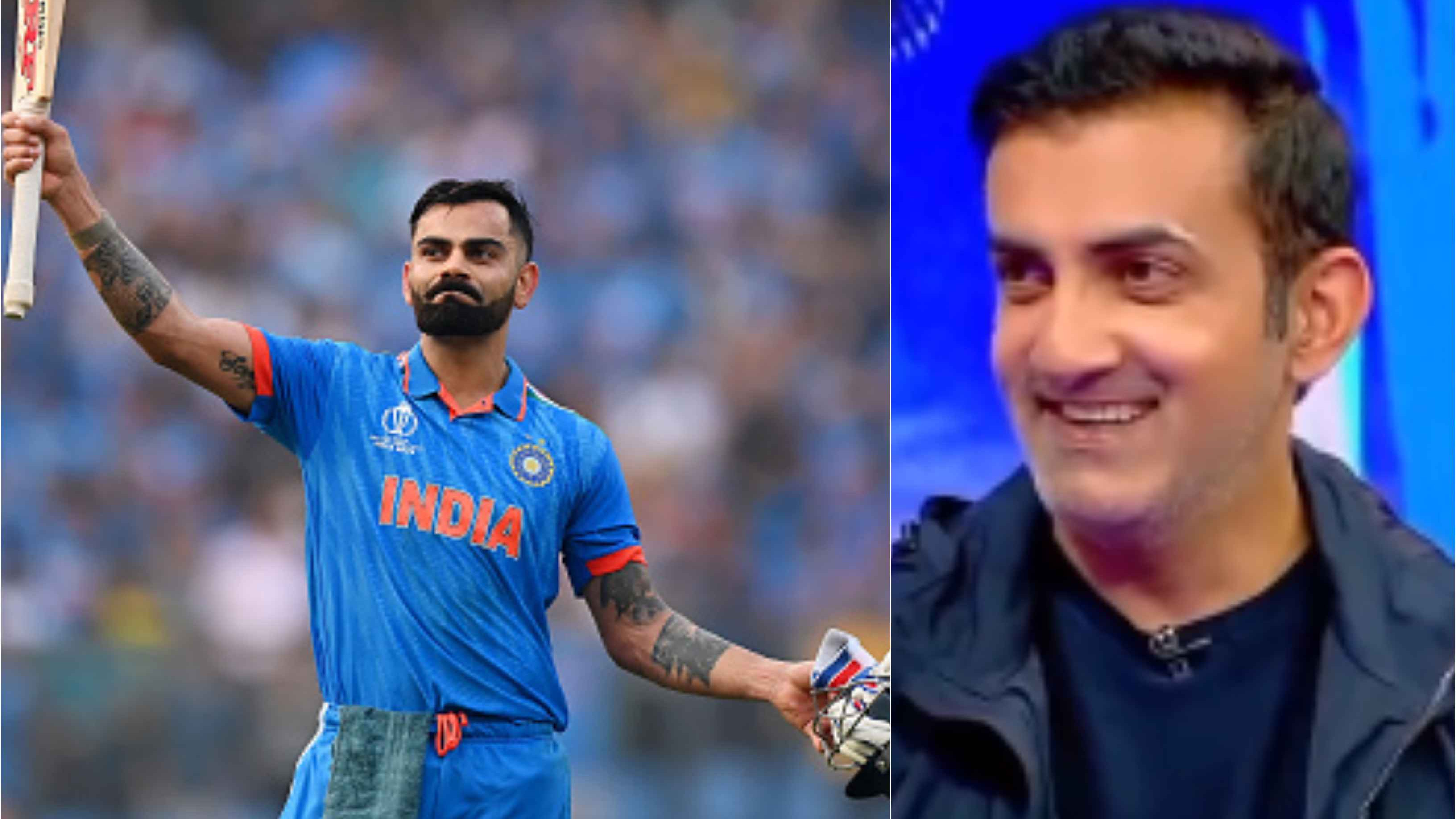 WATCH: “Ye aap baar baar dikhana,” Gambhir’s sarcastic response after giving correct answer about Kohli's 50th ODI ton