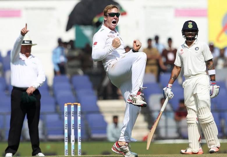Simon Harmer last played Tests for SA in 2015 | AFP