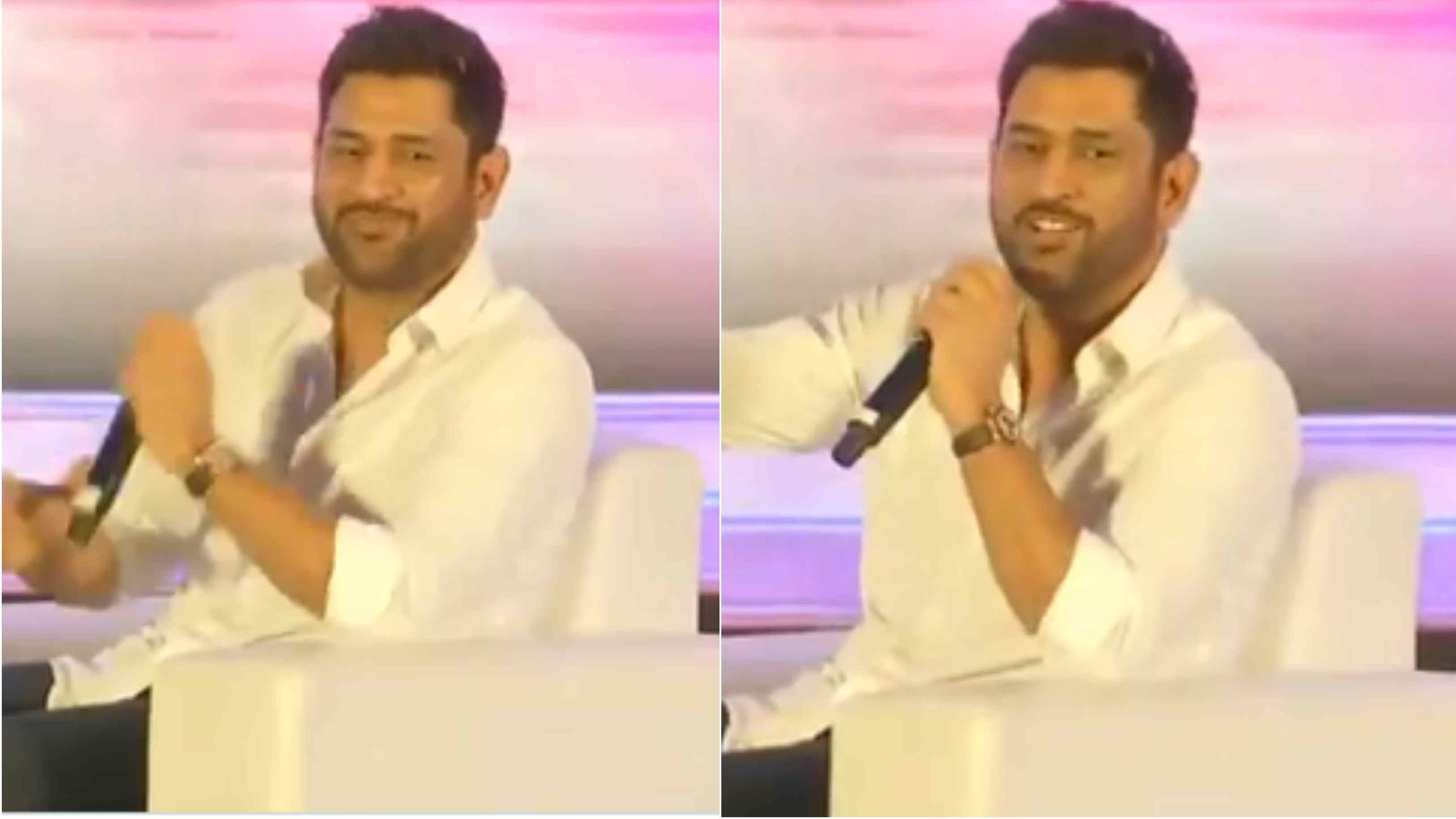 WATCH: “Before December, I will have to see…,” MS Dhoni addresses query on his IPL future