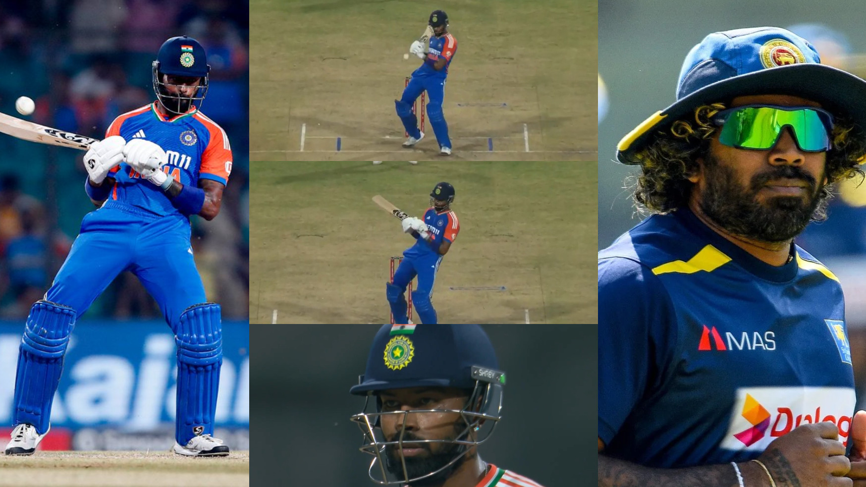 IND v BAN 2024: WATCH- Hardik Pandya hits a no-look, swag filled ramp shot over keeper for four; Lasith Malinga reacts