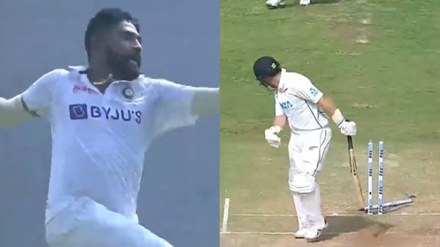 IND v NZ 2021: WATCH - Mohammed Siraj bowls a jaffa to dismiss Ross Taylor