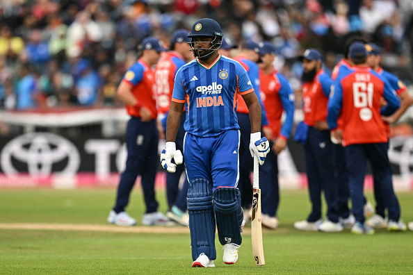 Sanju Samson is struggling for runs in the ongoing UK tour | Getty