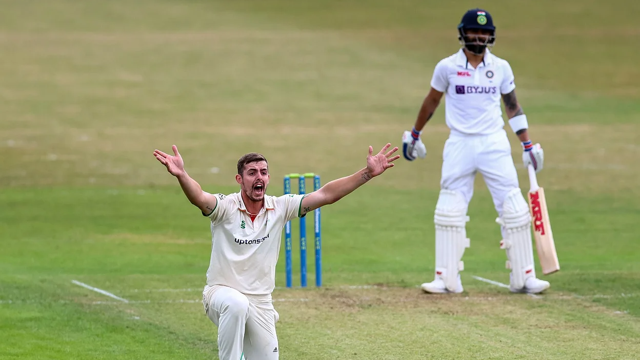 ENG v IND 2022: Roman Walker opens up about taking prized wicket of Virat Kohli during warm-up match