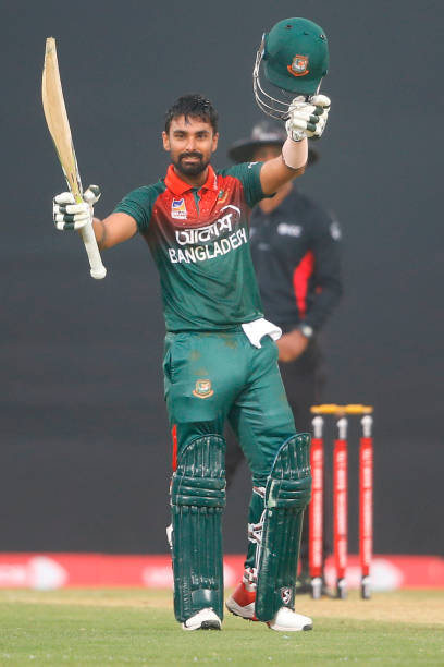 Liton Das played 176 runs knock against Zimbabwe in the third ODI in Sylhet. (photo - Getty Images) 