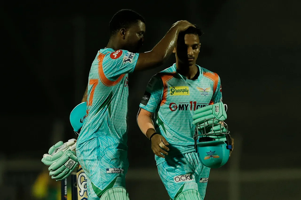 Evin Lewis and Ayush Badoni finished the game for LSG in style | BCCI-IPL