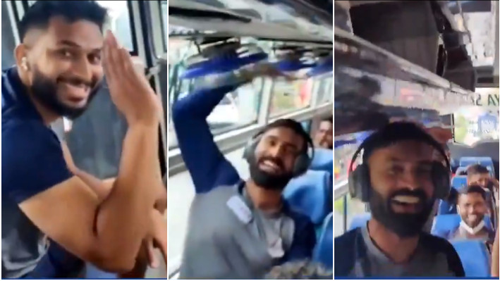 IPL 2021: WATCH - Tamil Nadu team bus erupts in joy after Shahrukh Khan's success in auction
