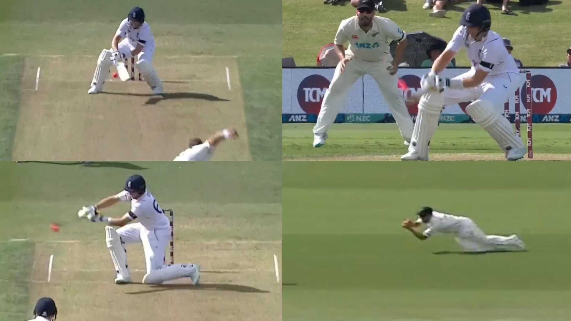 NZ v ENG 2023: WATCH- Joe Root reverse scoops Neil Wagner for a boundary, gets out trying the shot again