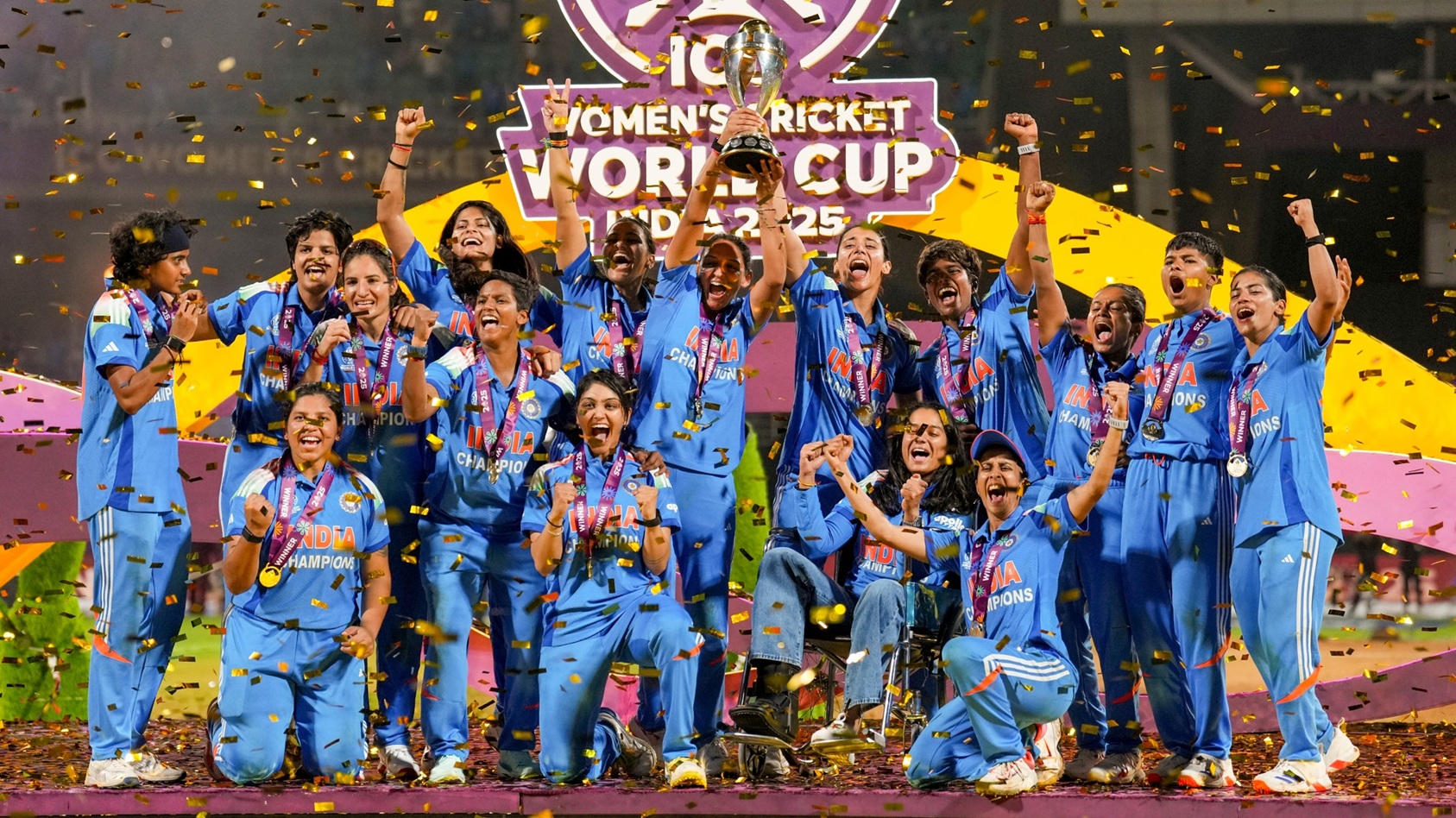 ICC Women's World Cup 2025 winning Indian team | PTI