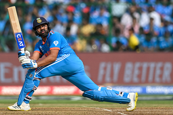 Rohit Sharma made 61 with 2 sixes and 8 fours vs Netherlands | Getty