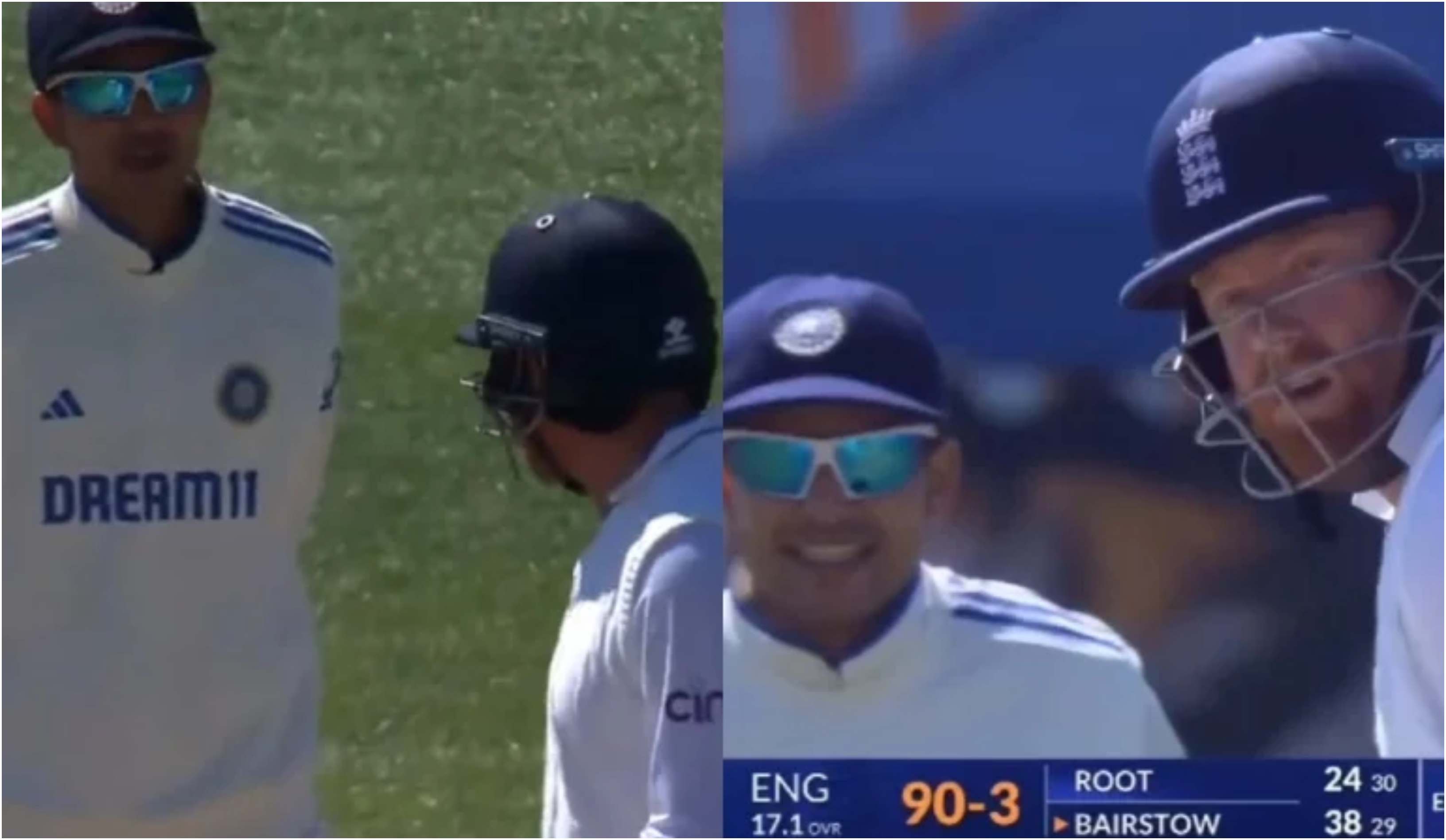  Shubman Gill and Jonny Bairstow | Screengrab