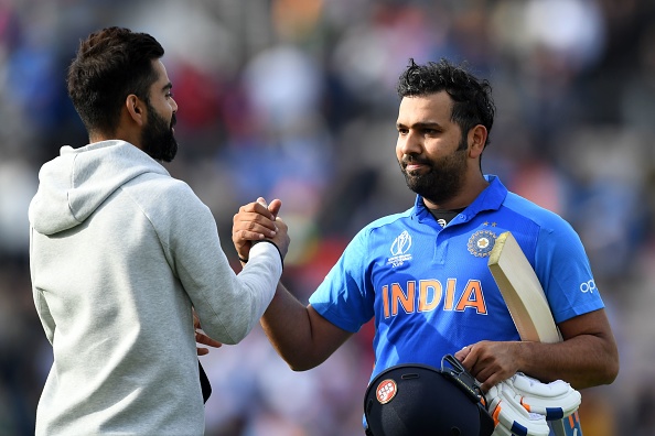 Virat and Rohit arm-wrestling to find out who wins, vegan or non-vegetarian?  | GETTY 