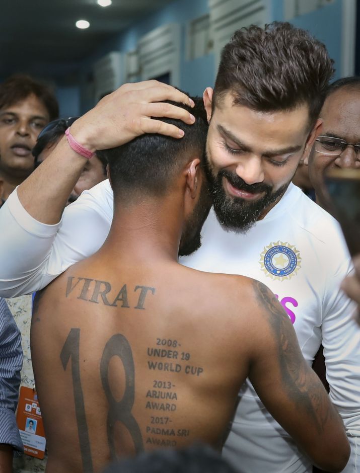 Virat Kohli with his fan | Picture Credit: PTI