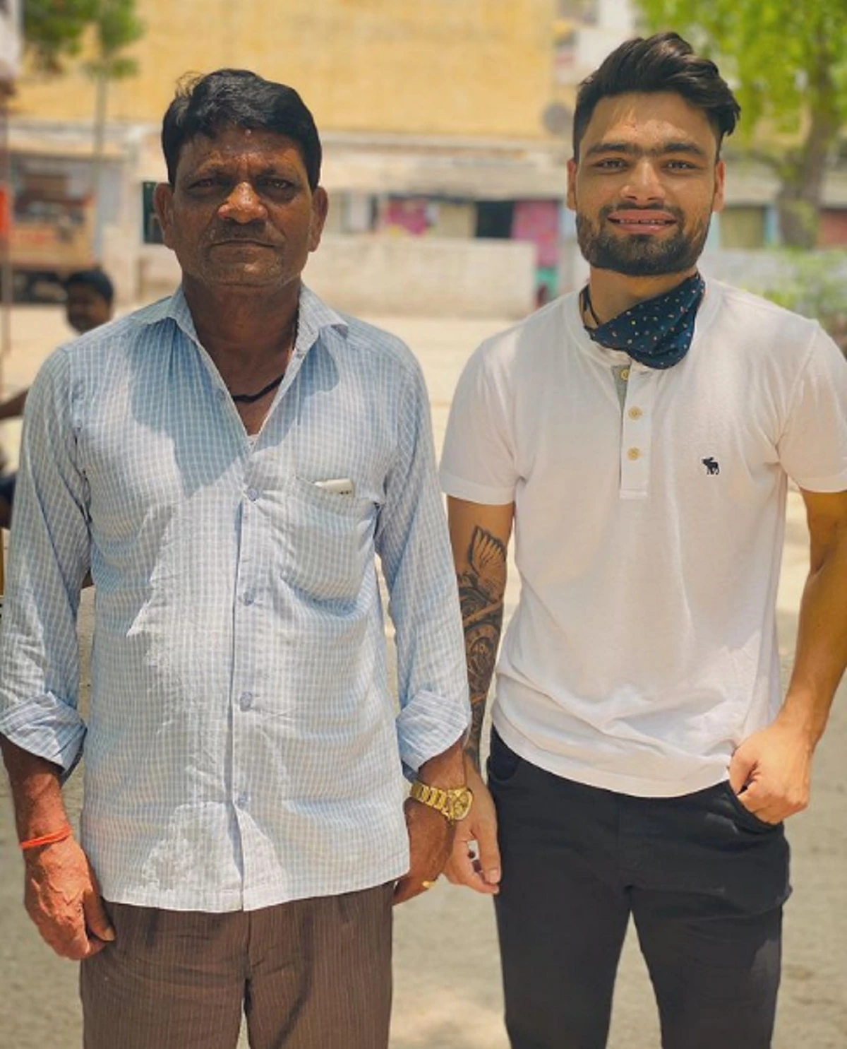 Rinku Singh with his father Khanchand | Instagram