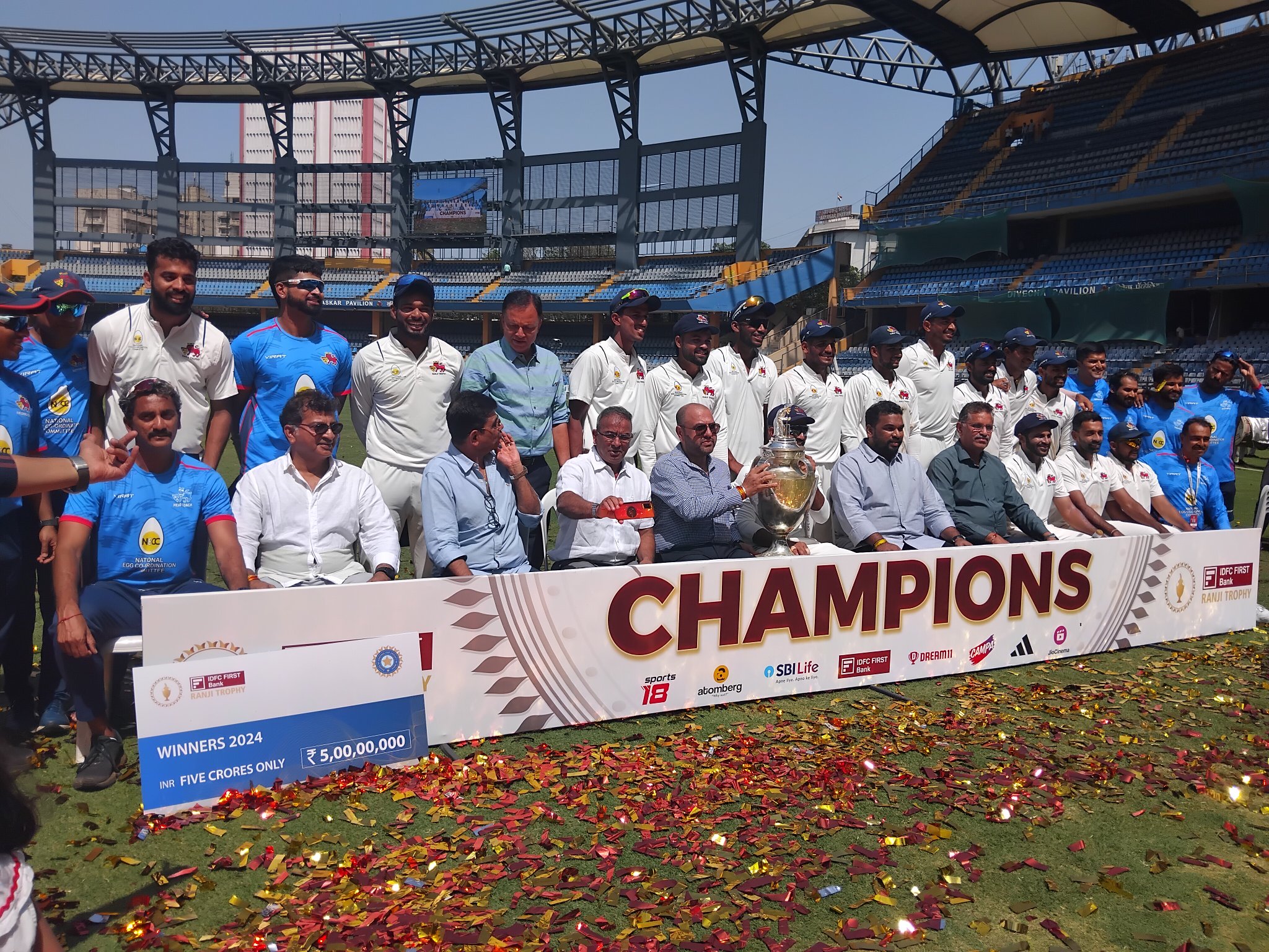 Ranji Trophy 2024 winners Mumbai | X