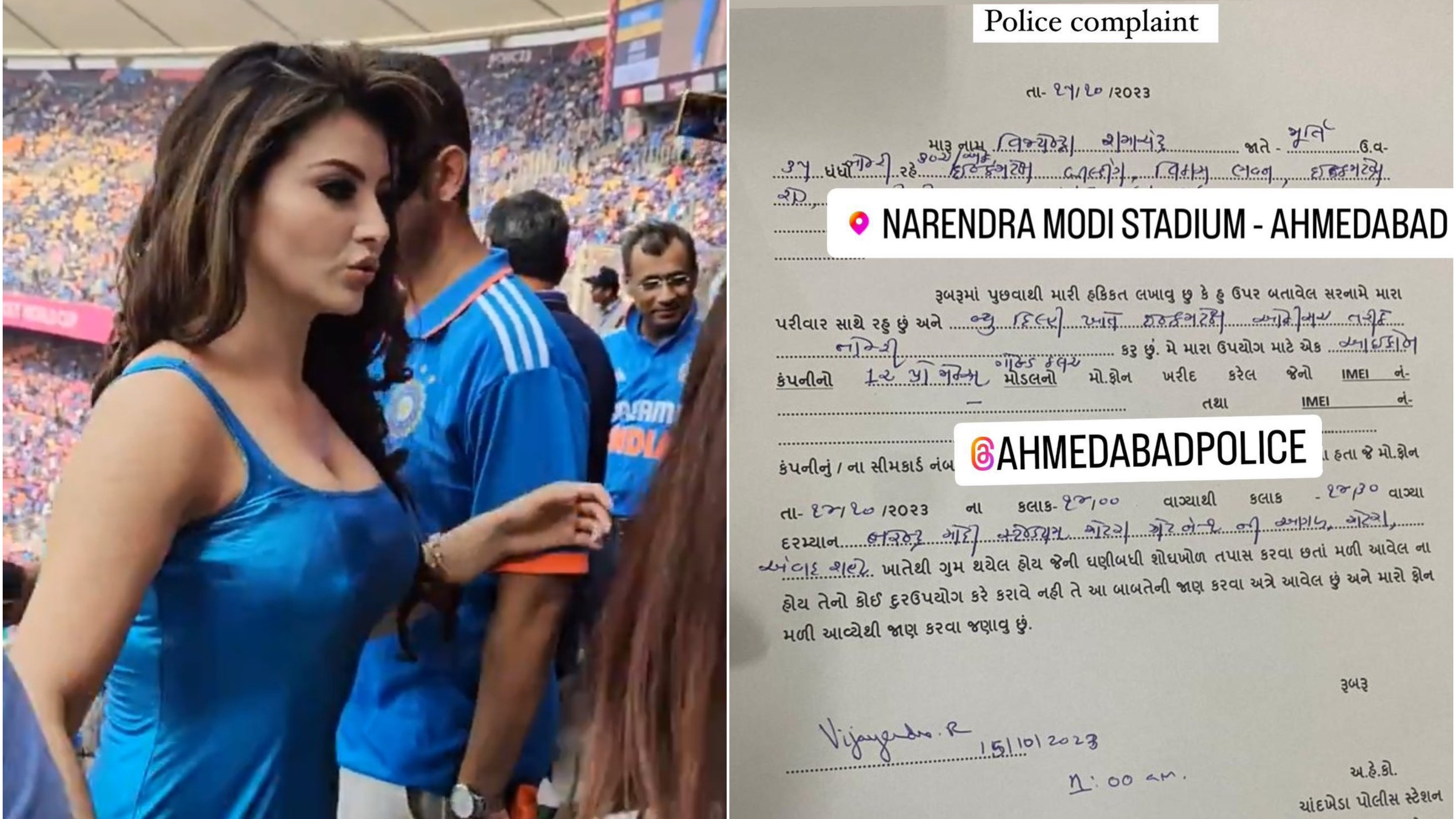 CWC 2023: Bollywood actress Urvashi Rautela gutted after losing real gold iPhone during Indo-Pak clash; seeks help via social media