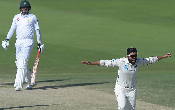 Ajaz Patel claimed a memorable 5-59 in the first Test against Pakistan | Getty Images 