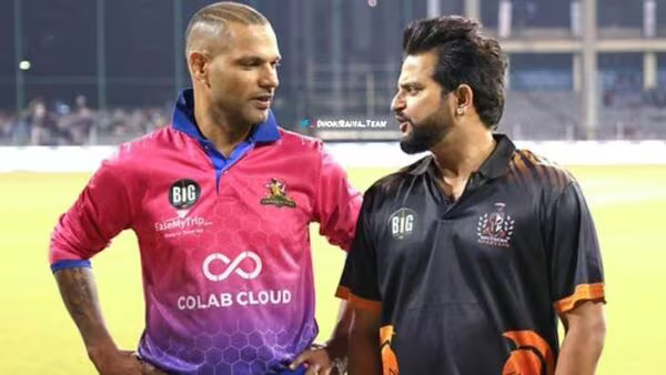 Shikhar Dhawan and Suresh Raina | X