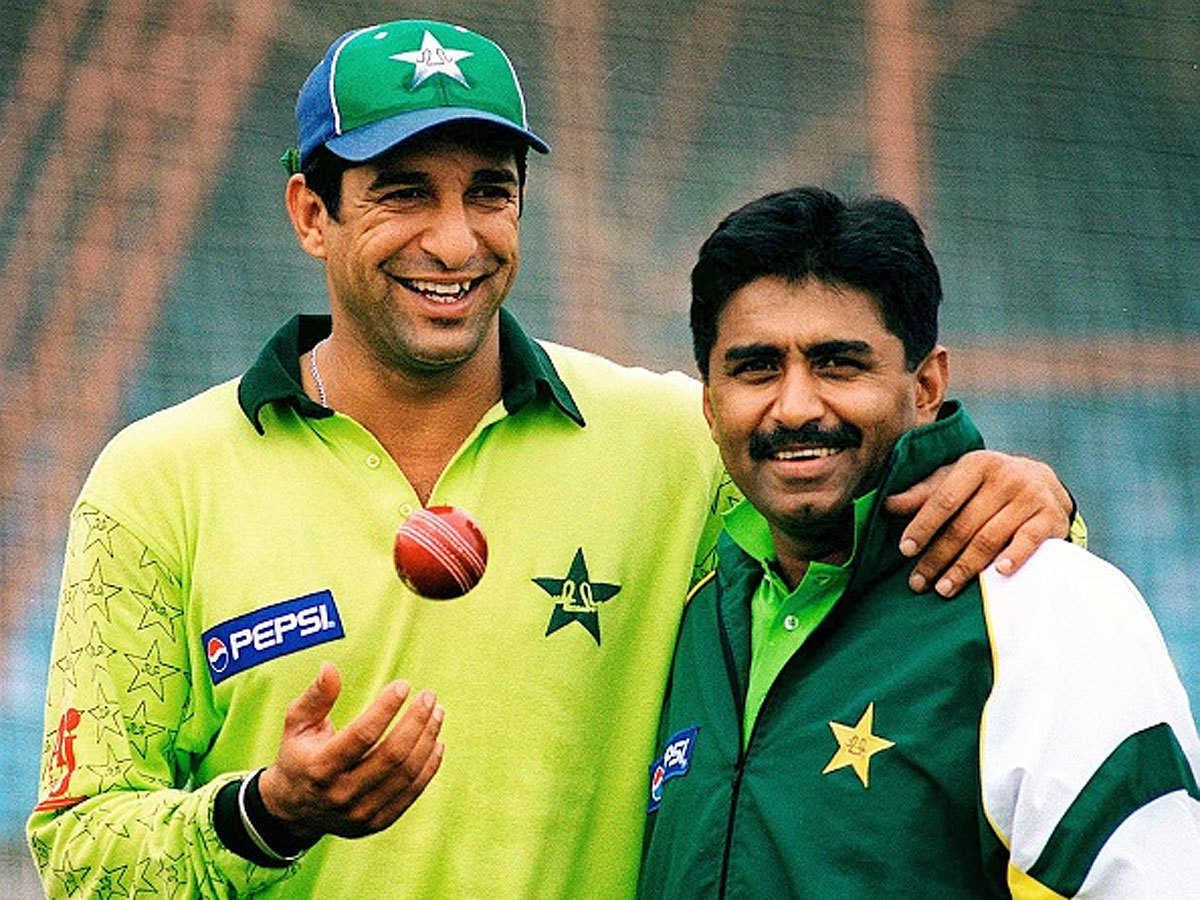 Javed Miandad and Wasim Akram | AFP
