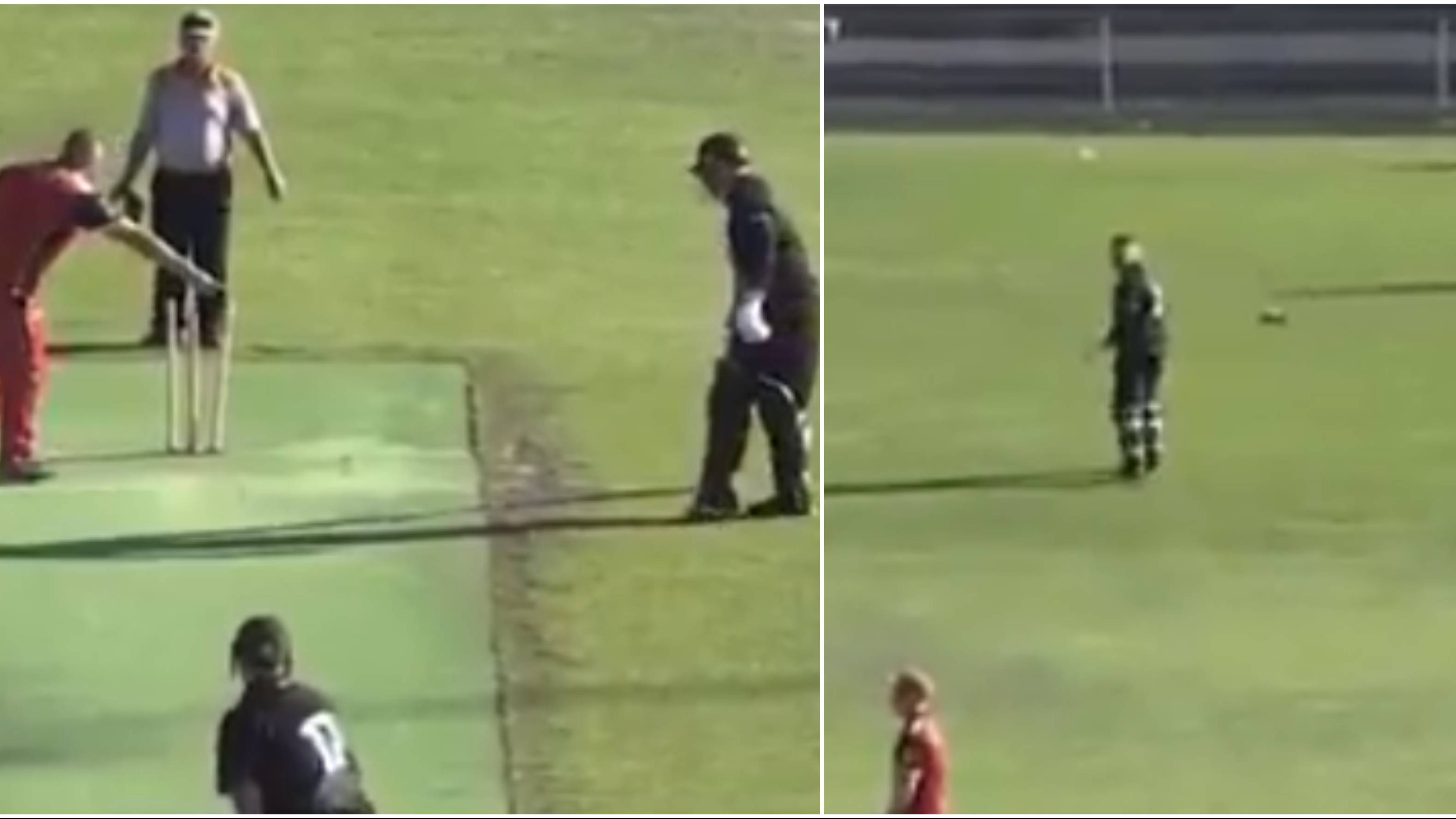 WATCH: Furious batter throws bat away, kicks gloves and helmet after being run-out at non-striker's end